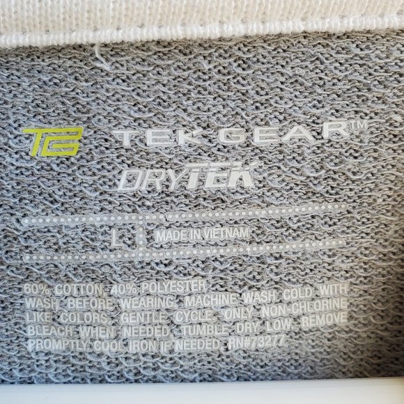 Tek Gear Gray Hooded Sweatshirt Size Large - Picture 9 of 14